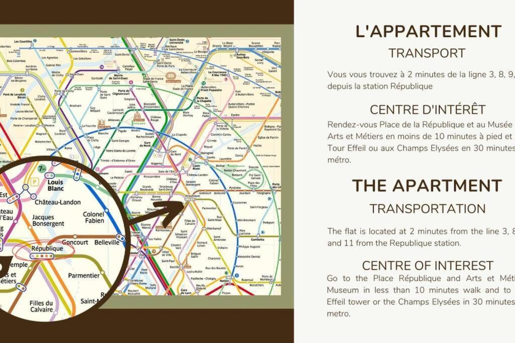 Appart 4Pers#1 Bedroom#Republique#Paris 3 Dış mekan fotoğraf